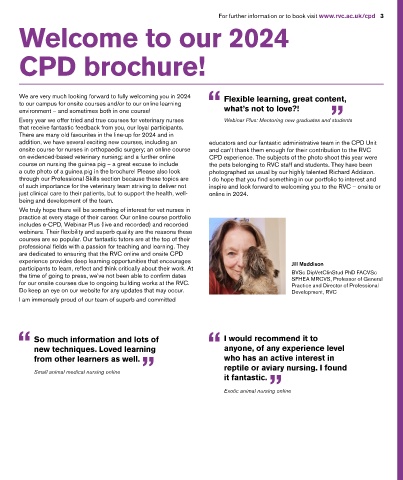 Page 3 CPD Veterinary Nursing 2024   3 