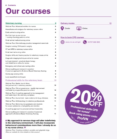 Page 4 CPD Veterinary Nursing 2024   4 